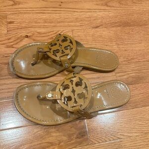 Tory Burch Brown Cutout Sandals